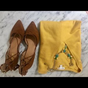 Brown Suede Wedge Heels